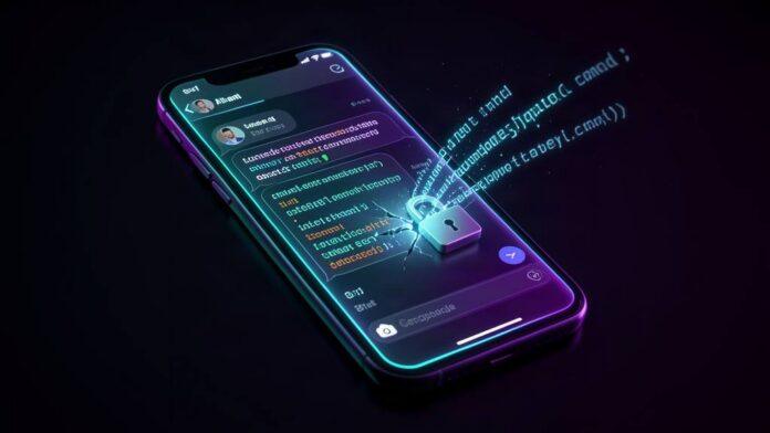 Encrypted prompt injection attack on an AI chat interface
